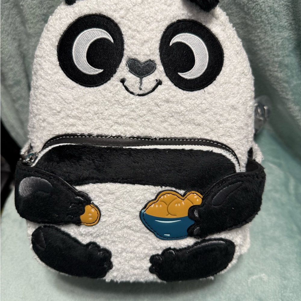 Loungefly Kung Fu Panda Po Dumpling Sherpa Mini Backpack NWT